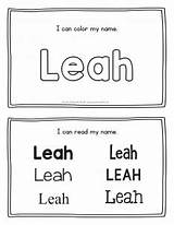 Leah Handwriting sketch template