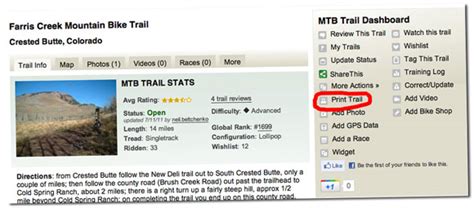create   trail guidebook  singletrackscom