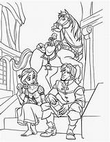 Tangled Coloring Pages Rapunzel Pascal Printable Flynn Maximus Filminspector Gothel sketch template