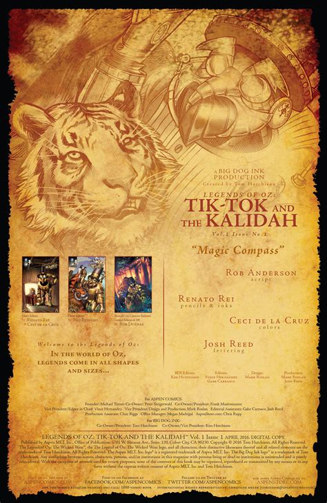 Read Online Legends Of Oz Tik Tok And The Kalidah Comic Issue 1