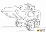 Skid Steer Colouring sketch template