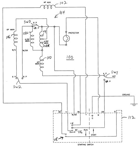 motor wiring diagram single phase