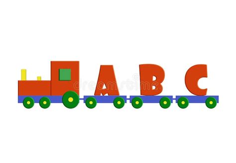 alphabet train stock illustration illustration  locomotion