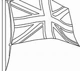 Flag Coloring England British Union Jack Pages Drawing Colouring Printable Britain Kingdom United Getdrawings Getcolorings Color Colorings sketch template