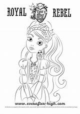 High Ever After Coloring Ella Ashlynn Pages Colouring Drawing Card Everafter sketch template