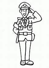 Police Officer Coloring Pages Policeman Kids Drawing Clipart Colouring Color Clip Man Serve Cliparts Woman Protect Do Uniform People Preschool sketch template