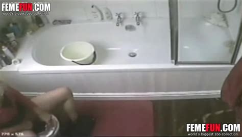 hidden cam caught my wife masturbating in toilet her white panties around her knees in xxx femefun