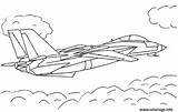 Chasse Avion Tomcat Colouring Airplanes Letscoloringpages Crash sketch template