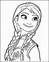 Anna Frozen Coloring Pages Princess Disney Printable Choose Board Elsa sketch template