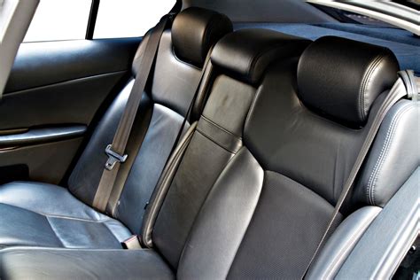 black leather auto interior upholstery garage
