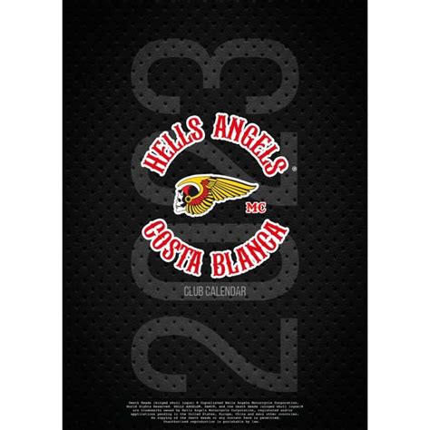 hells angels support  calendar limited edition  big red machine