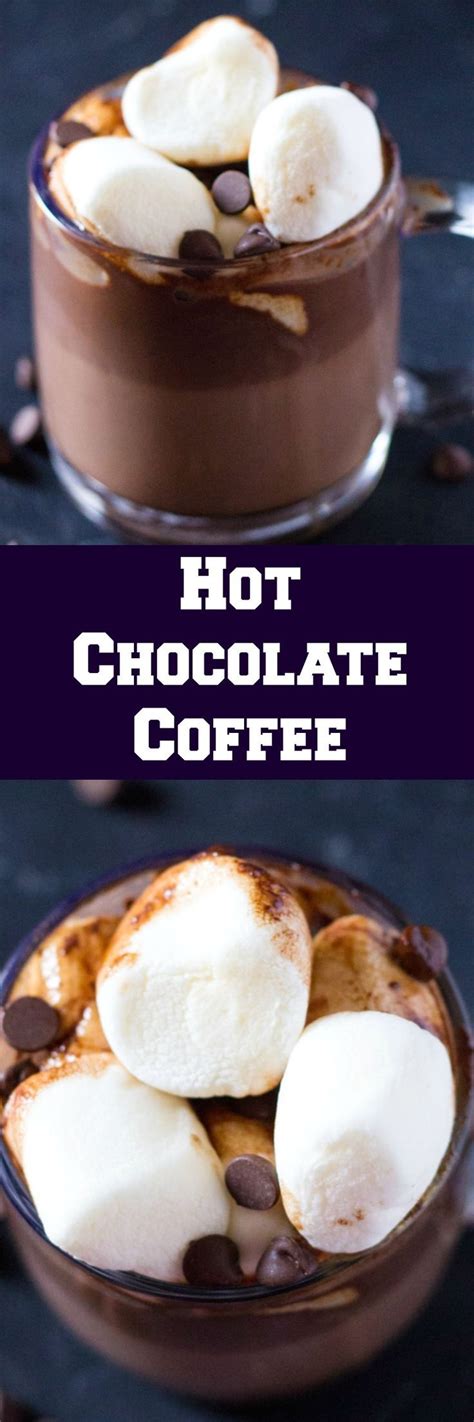 this hot chocolate coffee is the perfect hot beverage for chocolate and