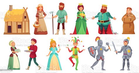 Imagen De Personajes Históricos Medievales Caballeros De La Corte Real