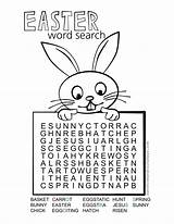 Easter Word Search Printable Words Color Diagonally Backwards Across Straight Found Down Will sketch template