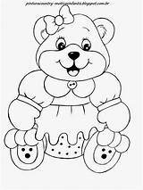 Ursinhos Fofos Pintar Riscos Osita Urso Ursinho Coisinhas Créditos Risos Encontrados Bears sketch template