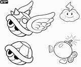 Mario Bros Super Coloring Pages Koopa Shells Para Shell Games Printable Imprimir Dibujo Pintar Luigi Drawing Desenhos Gif Drawings Maker sketch template