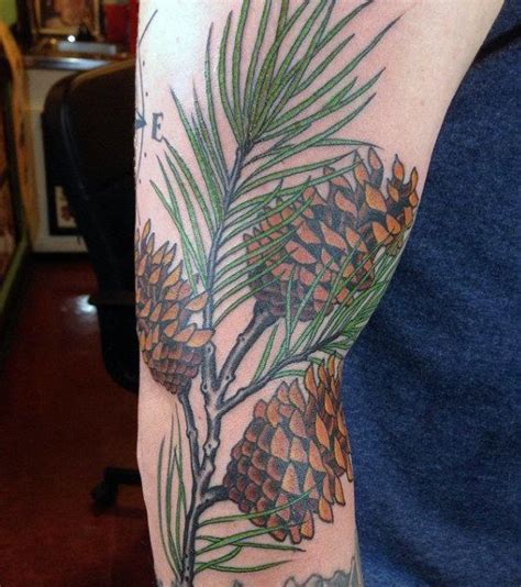 70 Pine Tree Tattoo Ideas For Men Wood In The Wilderness Pine