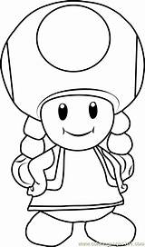 Toadette Coloring Mario Pages Super Toad Bros Colouring Color Kids Printable Coloringpages101 Choose Board Online sketch template