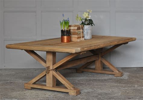 reclaimed solid elm rustic coffee table home barn vintage