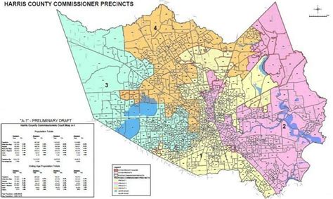 weigh   harris county residents  shift precincts  redistricting proposal