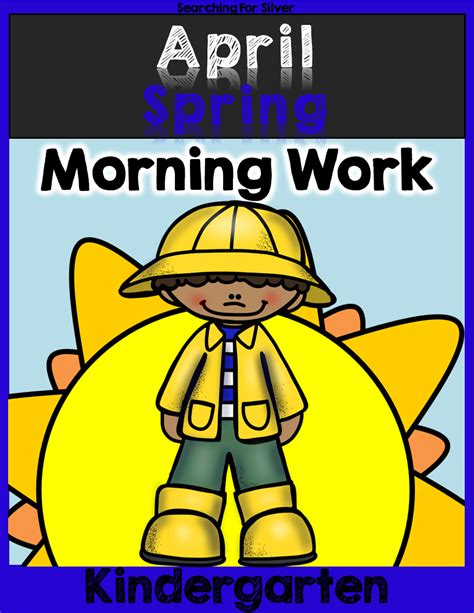 april morning work kindergarten   teachers