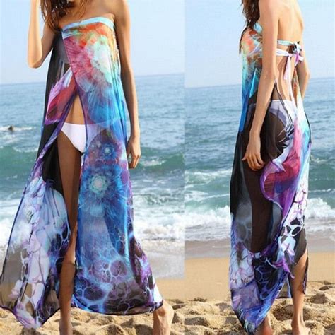 floral sarong summer women bikini cover up