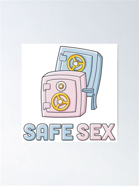 safe sex funny illustration poster by amberherb redbubble