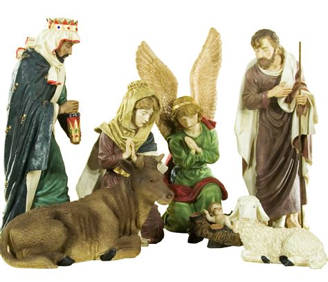 christmas nativity scene figures  piece set yard envy