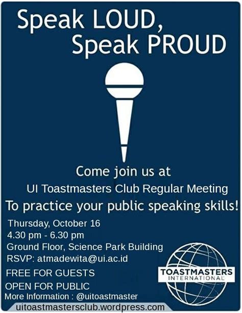 meeting invitation ui toastmasters club publication flyer design design presentation