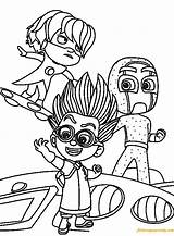 Pj Masks Coloring Pages Disney Color Printable Colouring Sheets Cartoon Getdrawings Print Book Getcolorings Coloringpagesonly Iweky sketch template