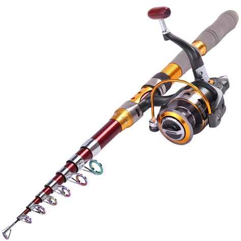 sougayilang fishing rod withbb reel telescopic fishing combo spinning fishing kits combos