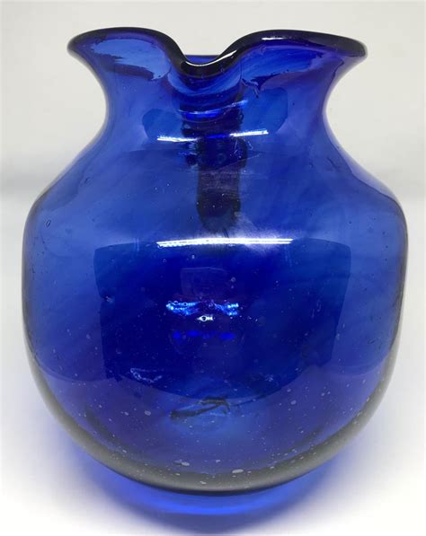 Cobalt Blue Glass Pitcher For Sale At 1stdibs