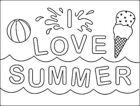 summer coloring pages  kids print