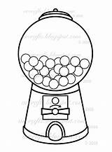 Machine Gumball Gum Template Coloring Pages Bubble Printable Clipart School Kids Cliparts Drawing Clip Chewing Glogster Board Diy Colouring Large sketch template