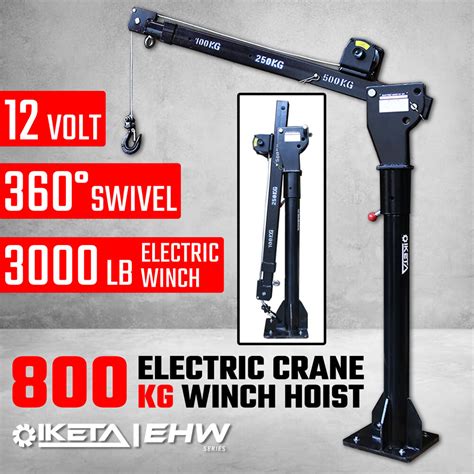 kg electric hoist winch crane  swivel car truck ute lift  pick