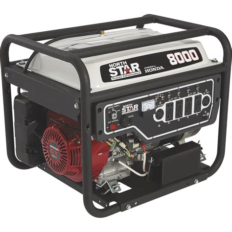 northstar portable generator  honda gx engine  surge watts  rated watts
