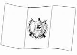 Guatemala Escudo Bandera sketch template