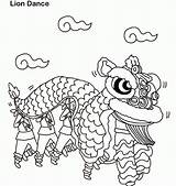 Coloring Chinese Year Pages Animals Clipart Lion Library Clip sketch template