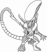 Alien Coloring Pages Predator Xenomorph Vs Scary Drawing Space Easy Color Printable Outline Funny Print Getcolorings Getdrawings Movie Colour Drawings sketch template