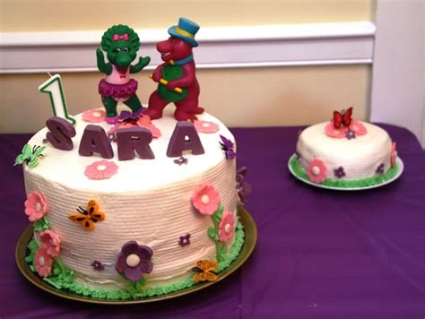 nonna cakes barney  birthday cake