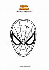 Spiderman Colorare Disegno Maschera Maske Ausmalbild Supercolored Ausmalbilder Bild Morales sketch template