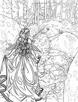 Coloring Pages Forest Enchanted Adult Printable Fantasy Colouring Book Fairy Magical Renaissance Drawing Amazon Selina Adults Print Fenech Sheets Getcolorings sketch template