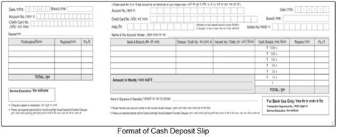 cash deposit slip  imagesee