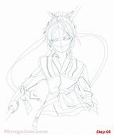 Mangajam Magi Ren Draw Hakuryuu Anime sketch template