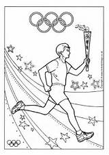 Olympics Olympic Coloring Sheets Colouring Kids Games Winter sketch template