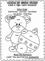 Word Coloring Color Pages Sight Words Christmas Kindergarten Wisdom Activities Printable Worksheets Sentences Letter Sheets Colors Find Preschool Primer Pre sketch template