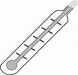 Thermometer Clipart Outline Hot Library Clip sketch template