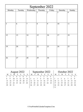 september  calendar printable  holidays