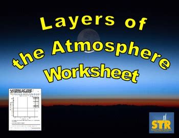 layers   atmosphere worksheet  science teacher resources tpt