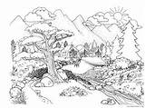 Nature Coloring Pages Printable Adult Adults Coloring4free Related Posts sketch template